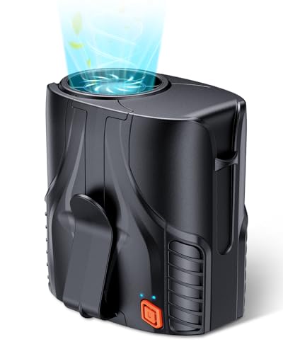 DeeKom Portable 3-in-1 Waist Fan 14000RPM Brushless Motor 40H Runtime Black