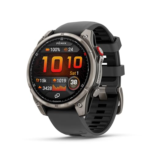 Garmin fēnix 8 Pro 51mm AMOLED Multisport GPS Smartwatch Titanium Graphite/Black