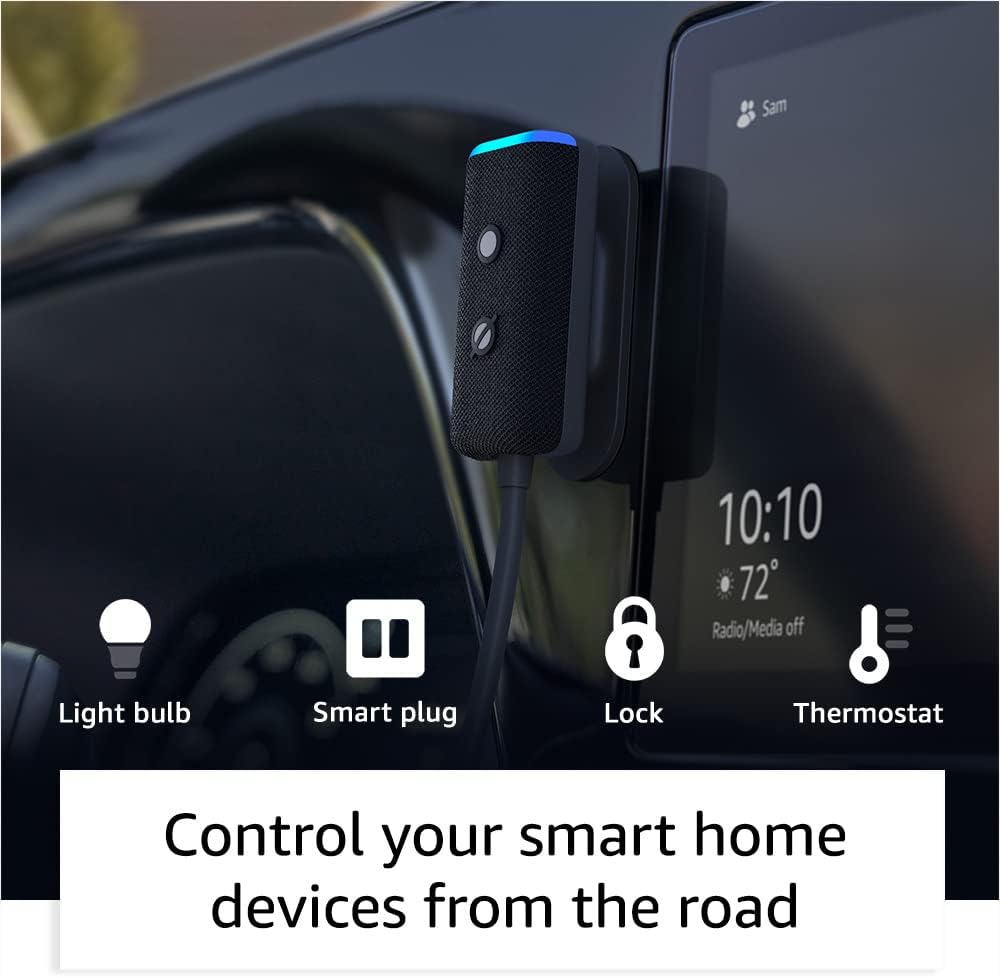 Amazon Echo Auto Hands-Free Alexa Accessory for Car with Fast Charger