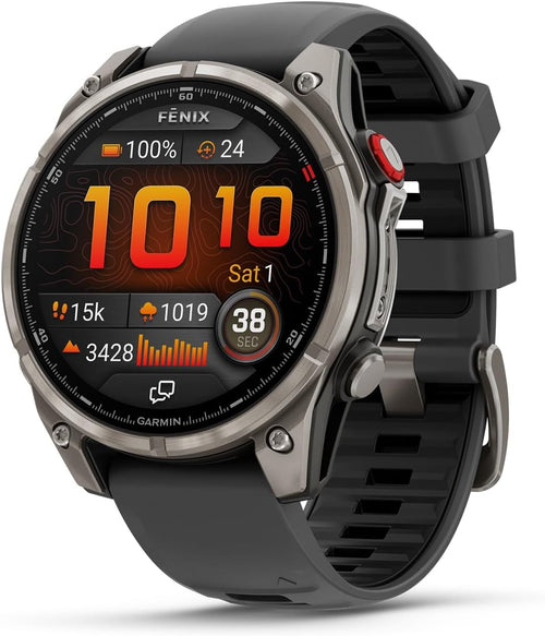 Garmin fēnix 8 Pro 51mm AMOLED Multisport GPS Smartwatch Titanium Graphite/Black
