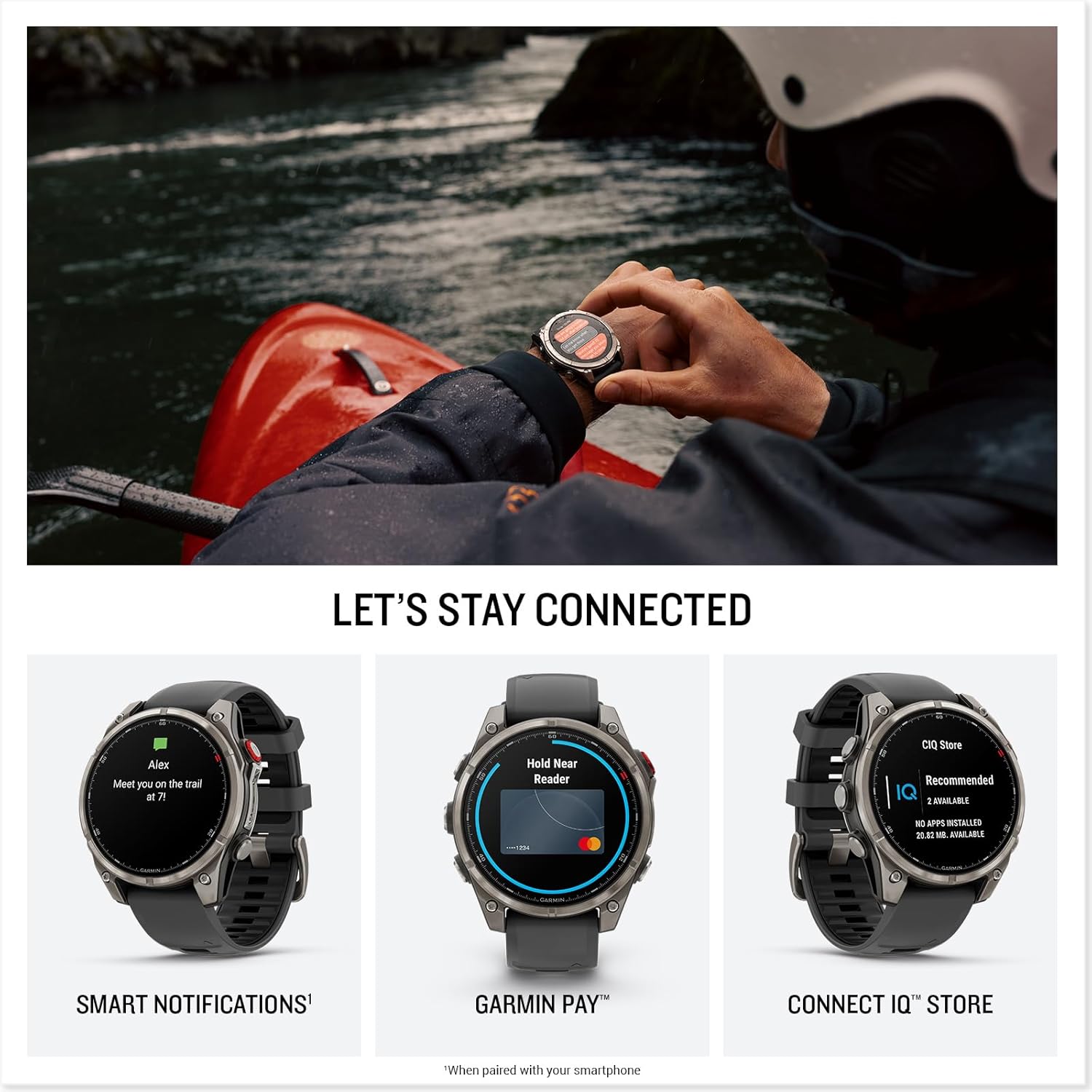 Garmin fēnix 8 Pro 51mm AMOLED Multisport GPS Smartwatch Titanium Graphite/Black