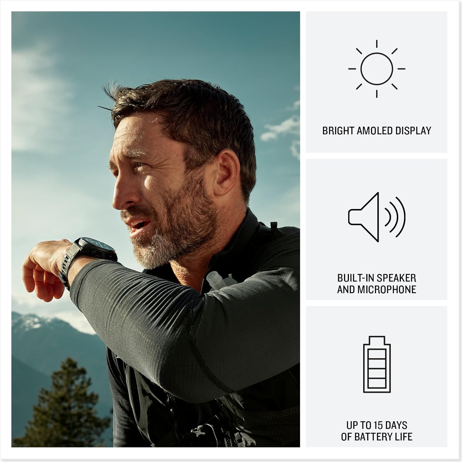 Garmin fēnix 8 Pro 51mm AMOLED Multisport GPS Smartwatch Titanium Graphite/Black