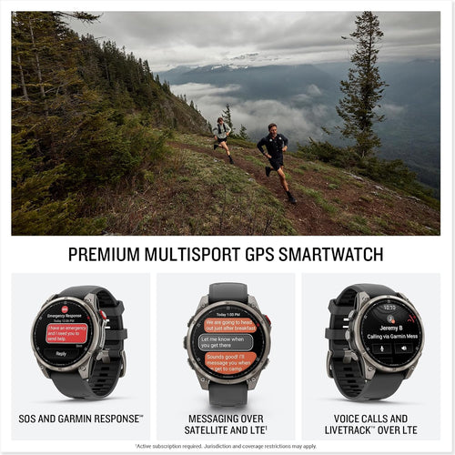 Garmin fēnix 8 Pro 51mm AMOLED Multisport GPS Smartwatch Titanium Graphite/Black